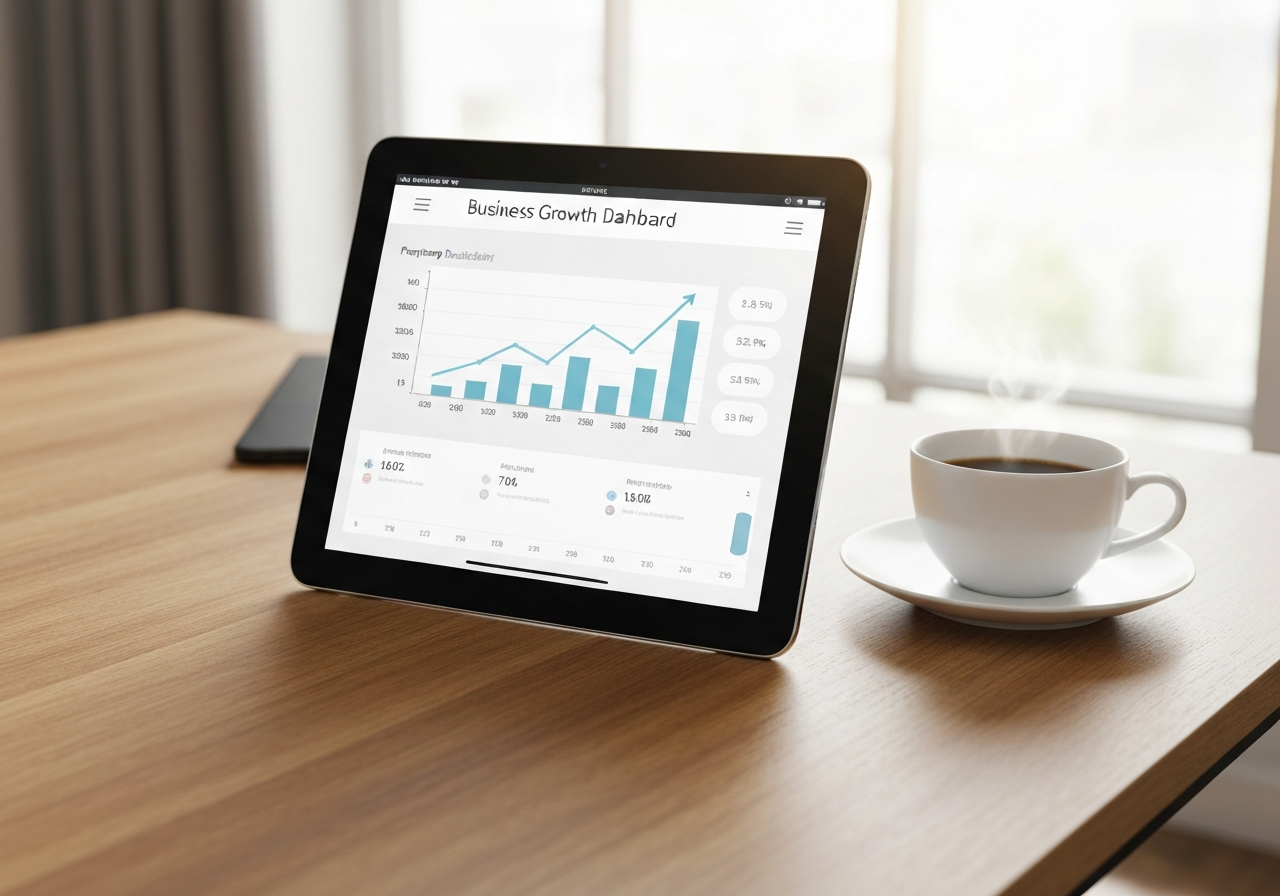 Business growth dashboard