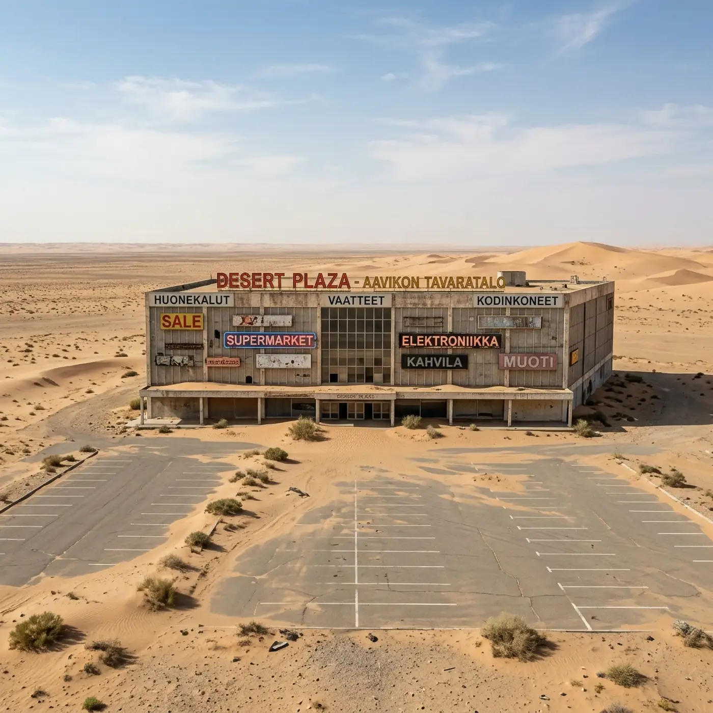 Desert Plaza - Tavaratalo keskellä aavikkoa
