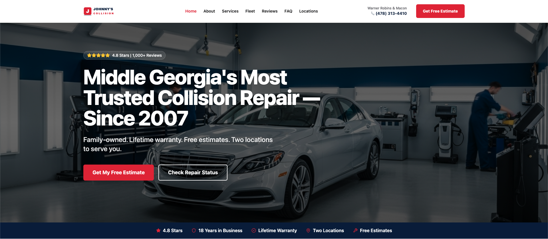 Johnny's Collision SMARTsite
