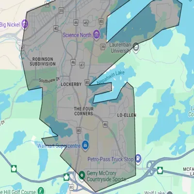 South End Snow Blowing Service Area