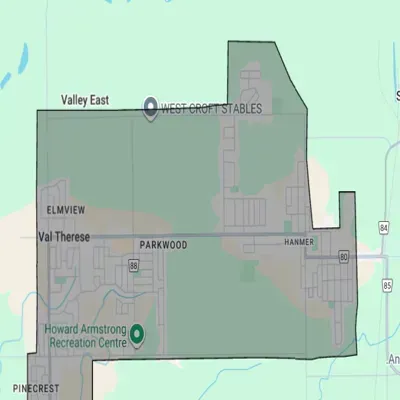 Hanmer Snow Blowing Service Area