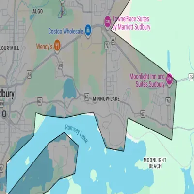 Minnow Lake Snow Blowing Service Area
