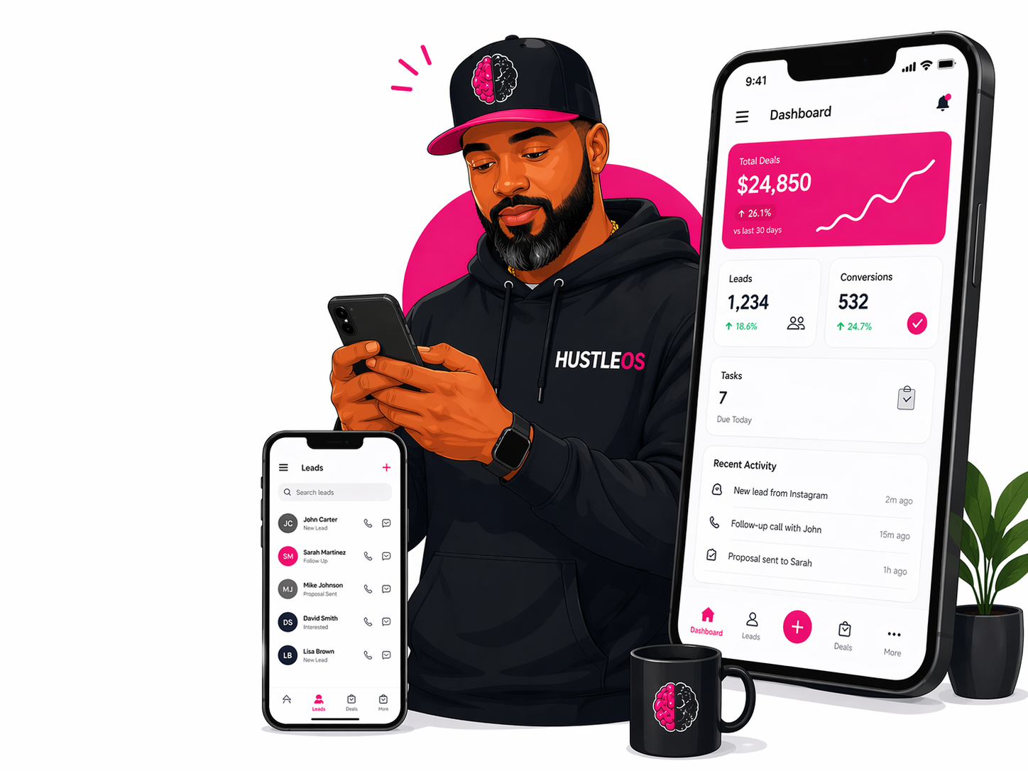 HUSTLEOS Mobile App