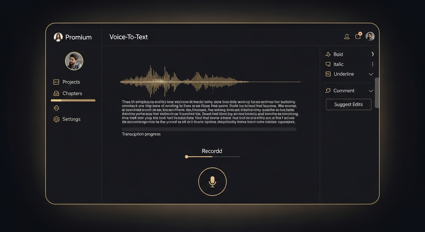 Sistema Voz a Libro Interface