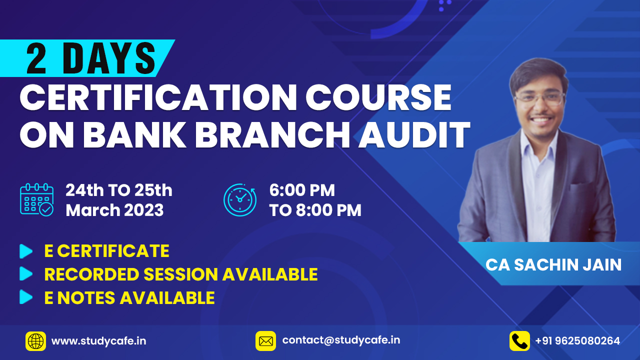 Bank Branch Audit Certification Course