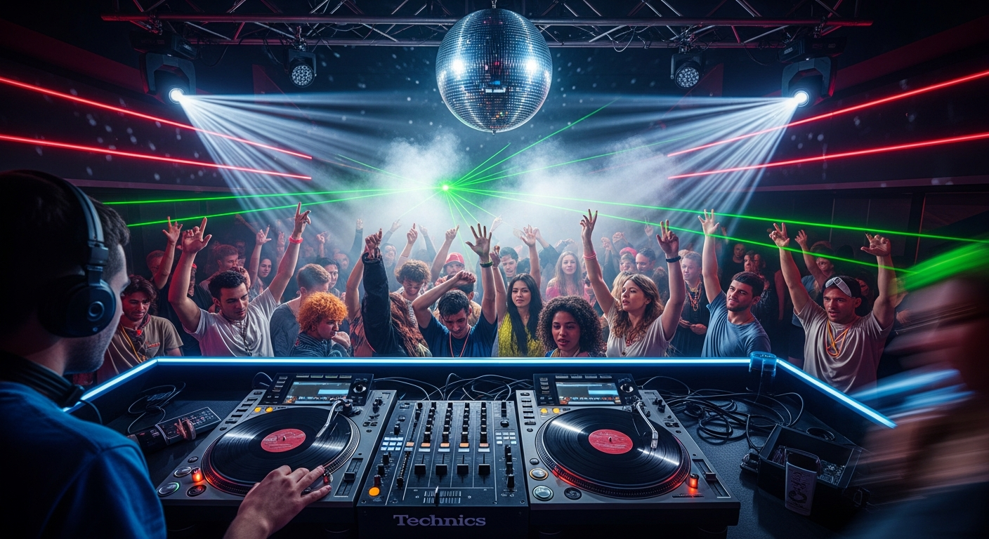 Retro DJ Booth en Mixers