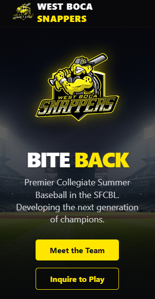 West Boca Snappers Mobile Preview