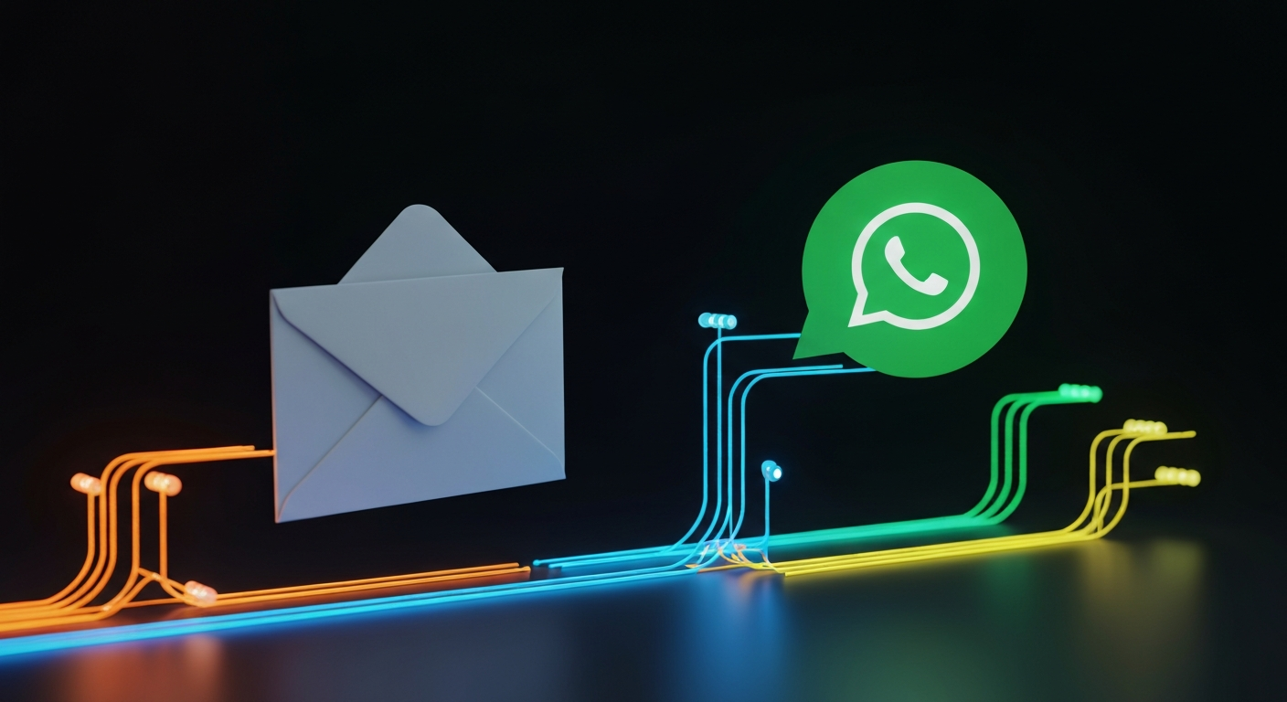 Email y WhatsApp
