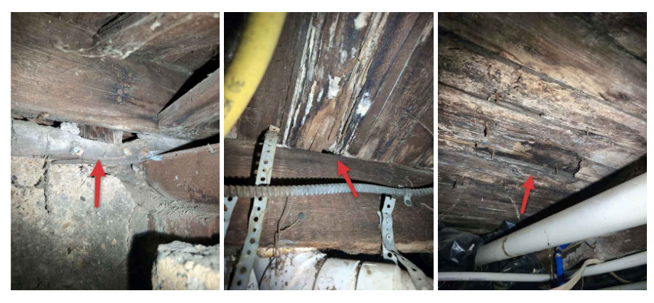 Floor joist damage