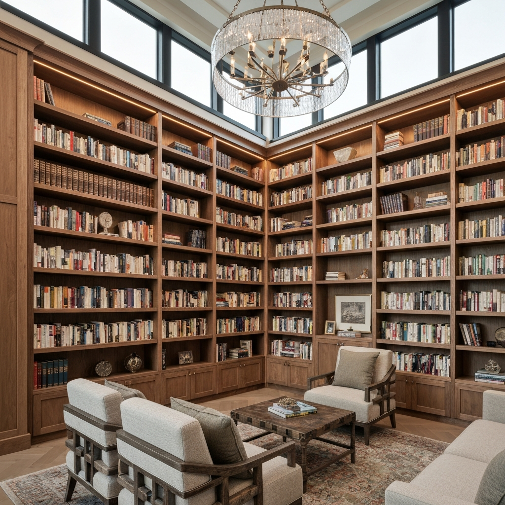 Modern home library