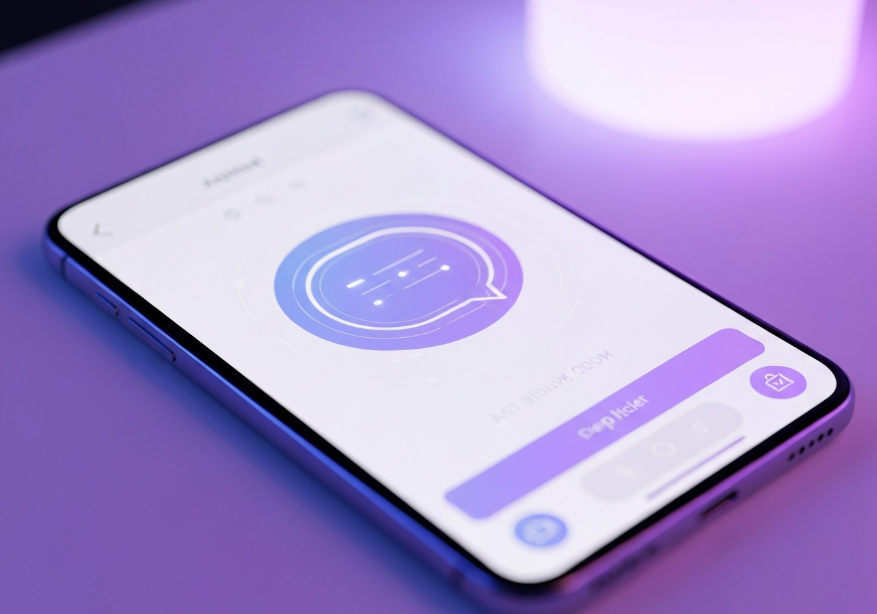 Illustration representing AI Chat & Text-Back services by Crystal Blue