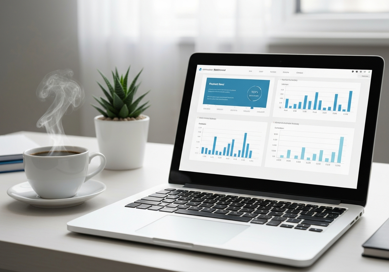 Clean financial dashboard