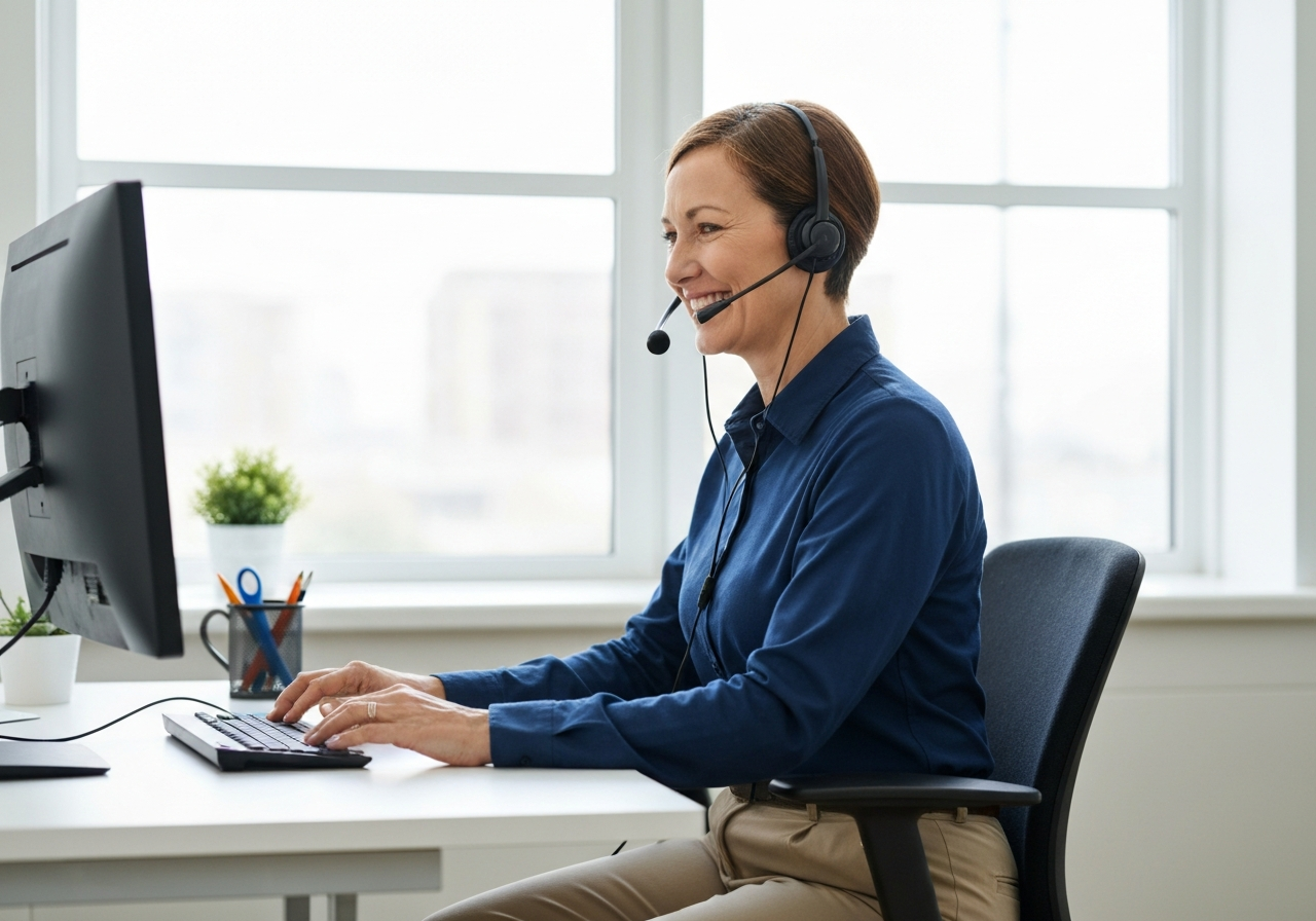 Professional live receptionist