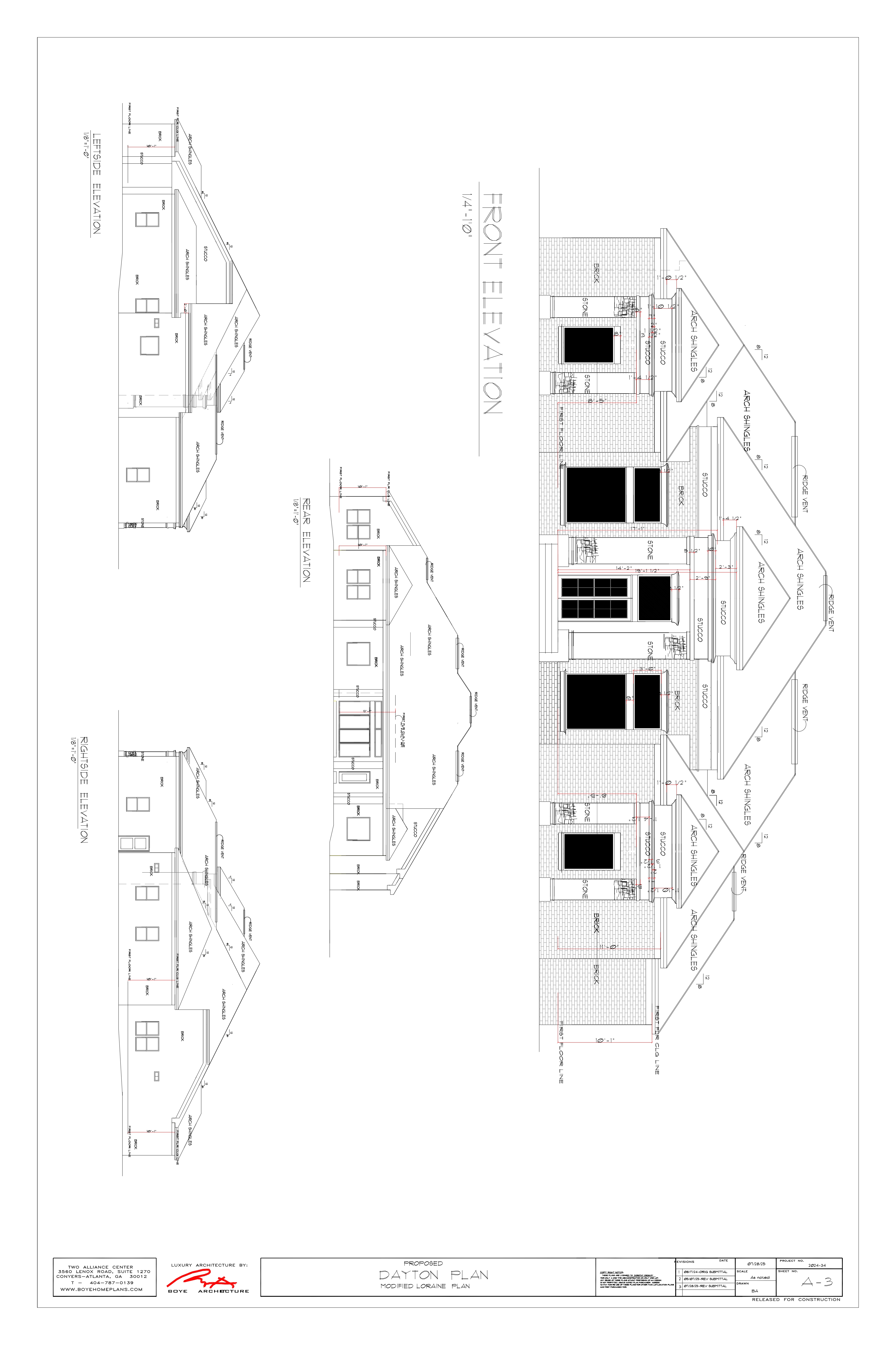 Dayton Plan Elevations