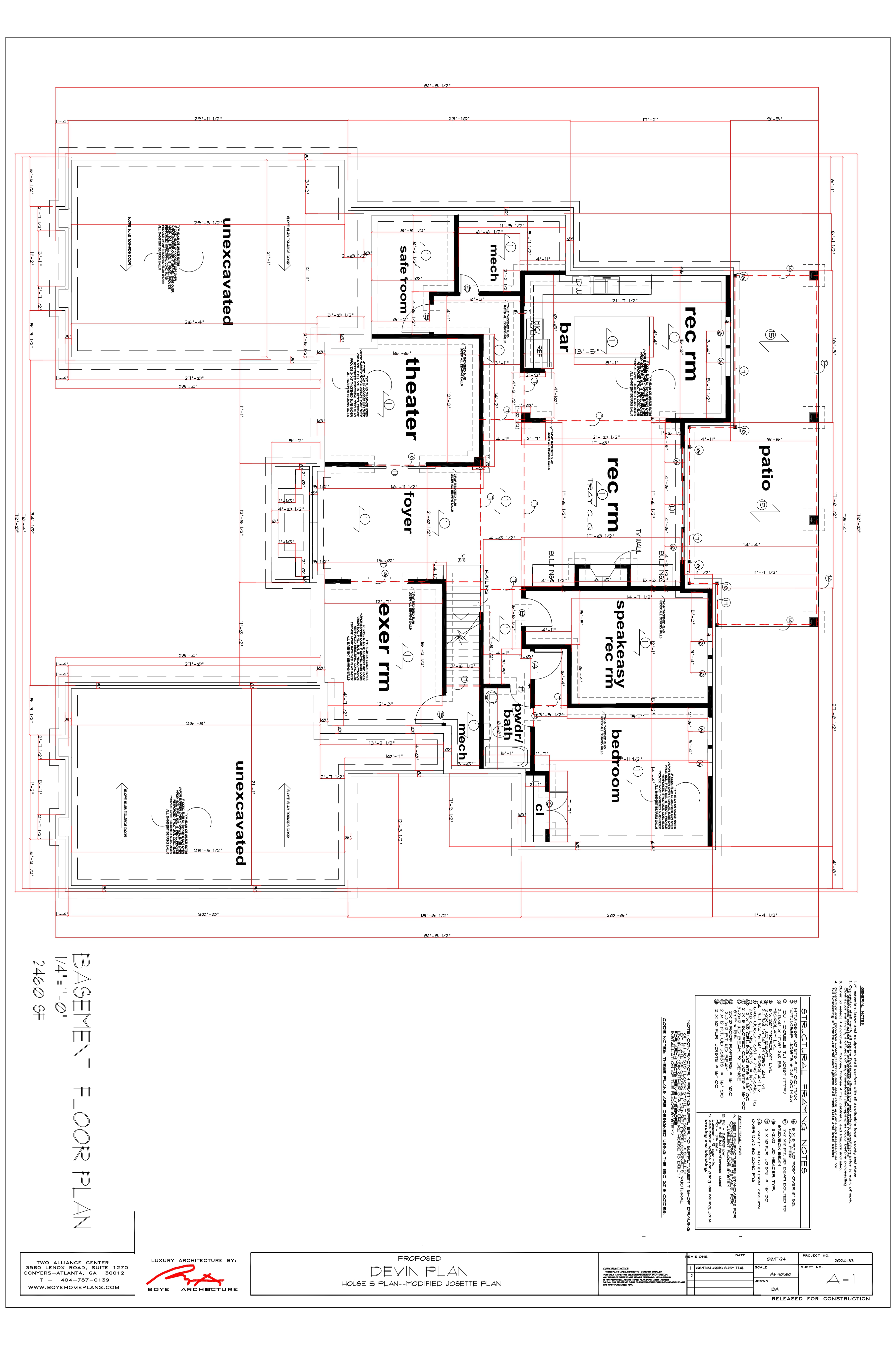 Devin Plan Basement Floor Plan