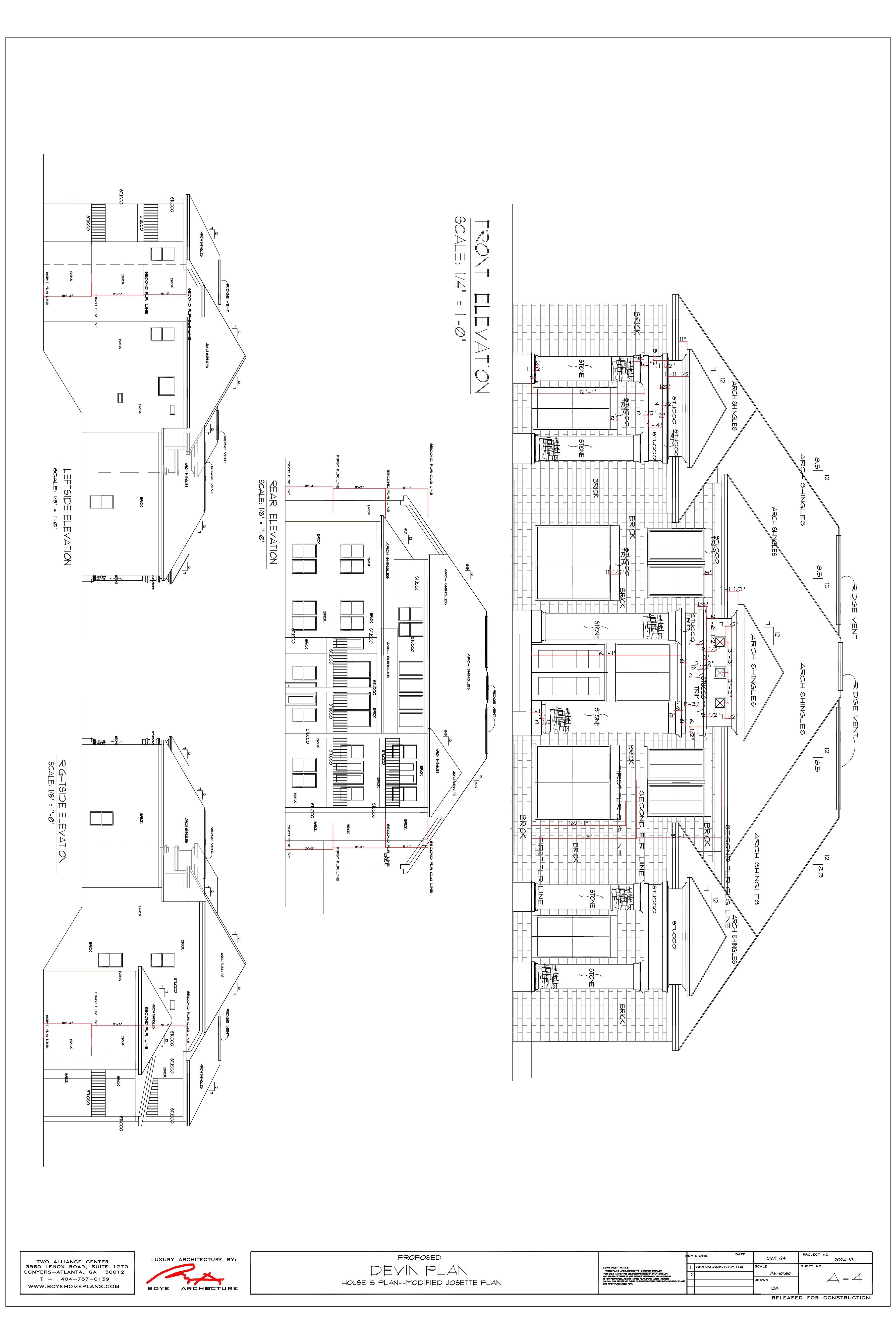Devin Plan Elevations