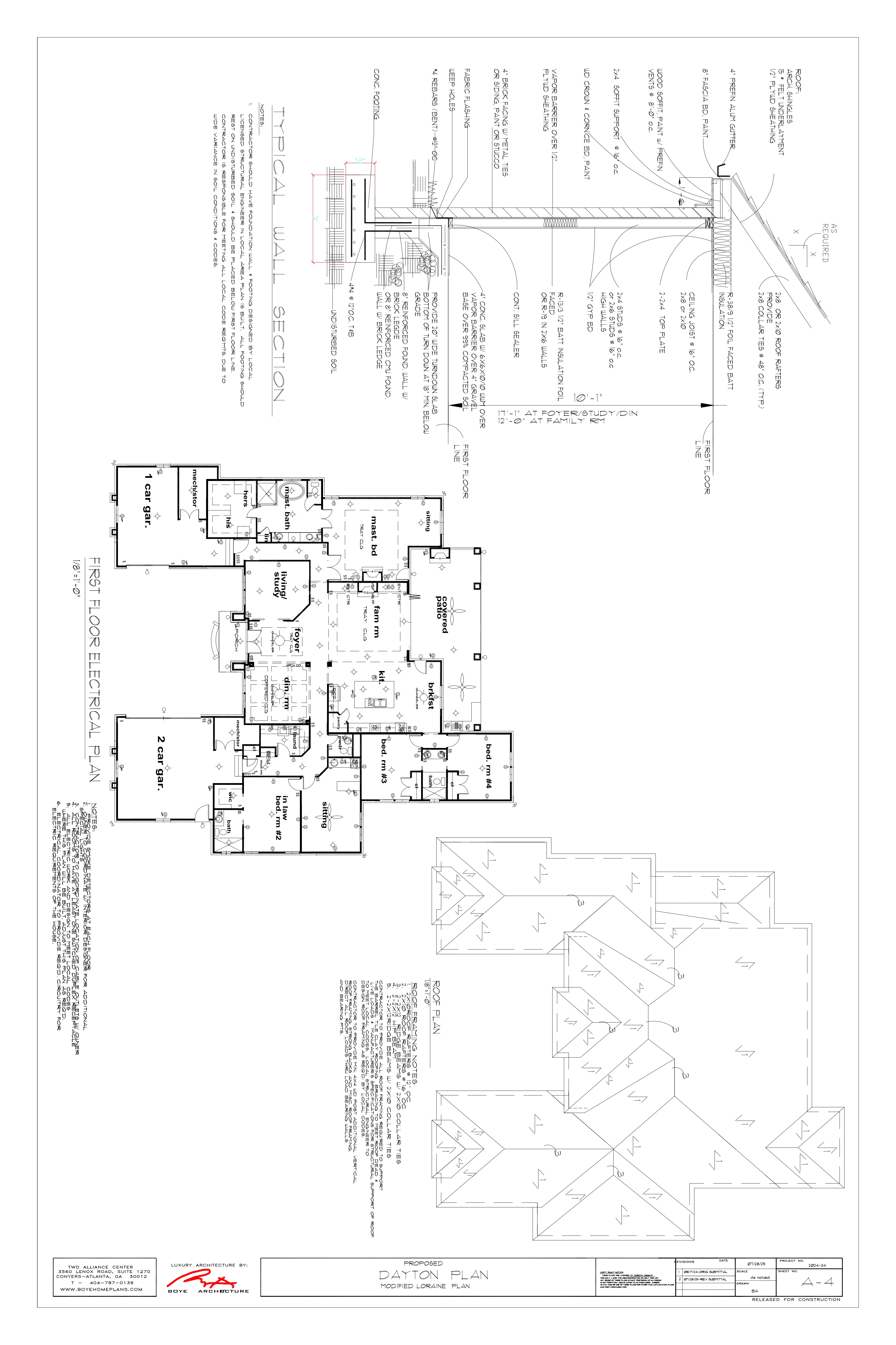 Dayton Plan Wall Section & Electrical