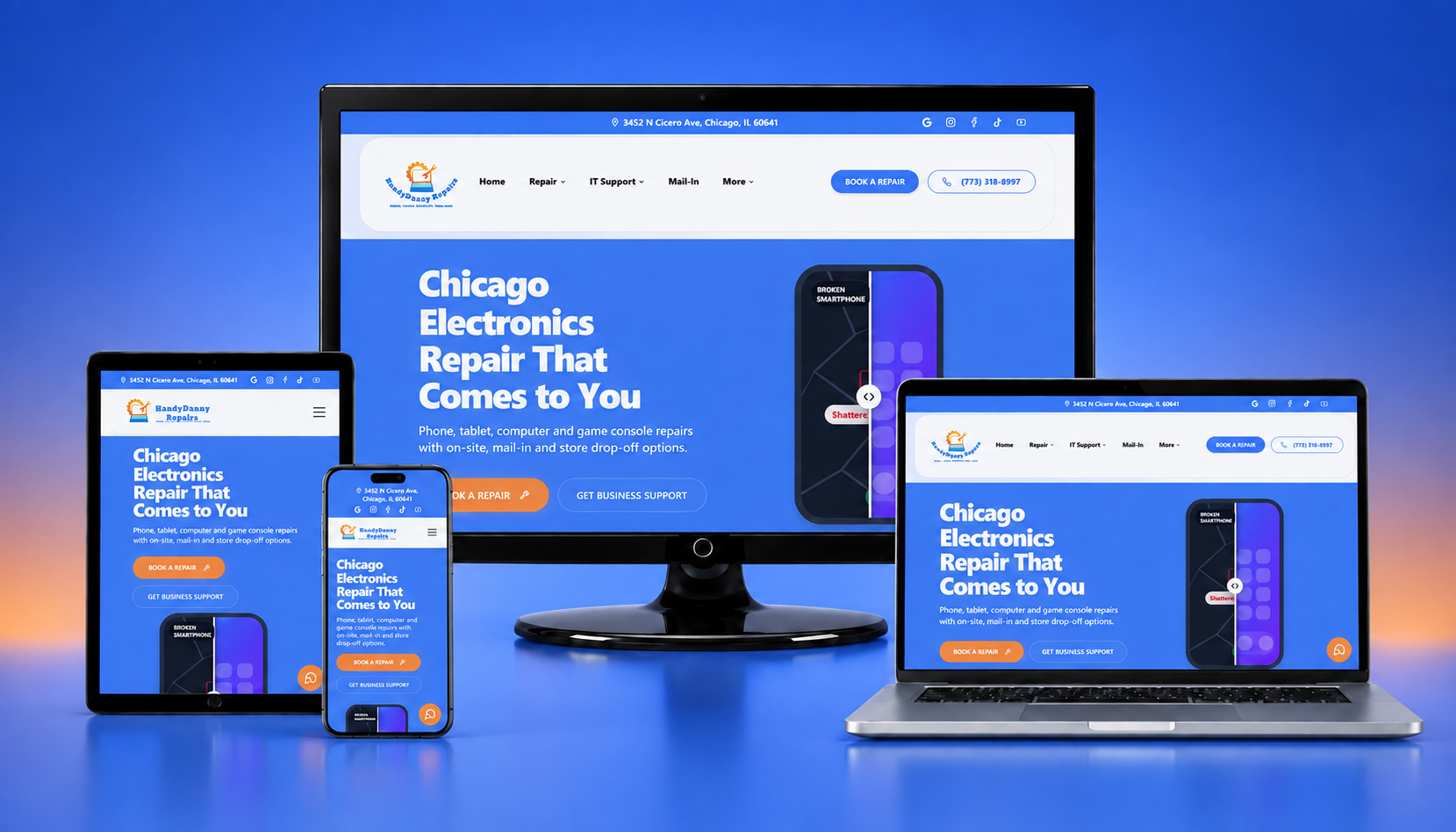 HandyDanny Repairs - Home Services & Repair website by AuraSync