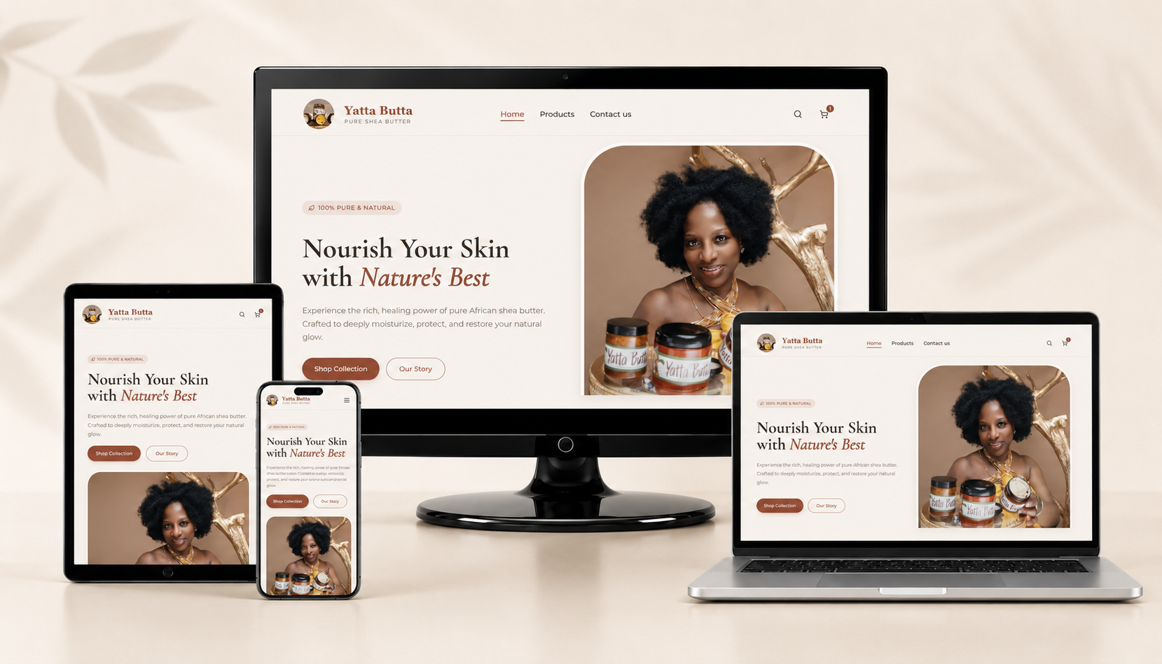 Yatta Butta - Product & Brand Website website by AuraSync