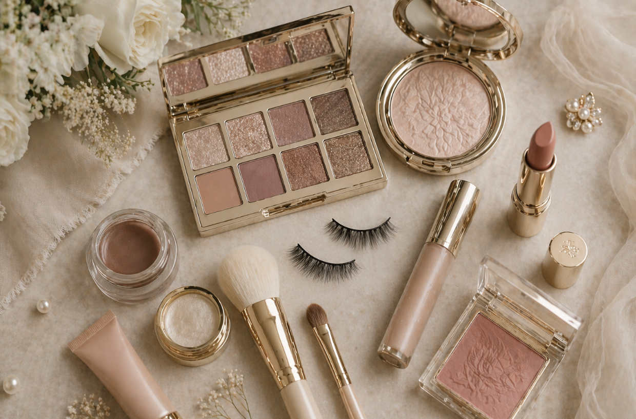 Bridal makeup products and trends