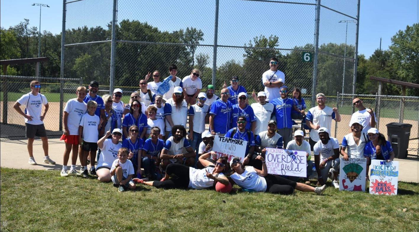 Team Empower Treatment Center and ALPHA participants celebrating their 2nd place victory