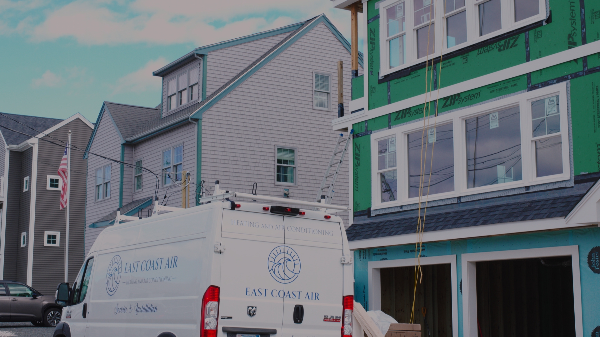 East Coast Air Service Van on location