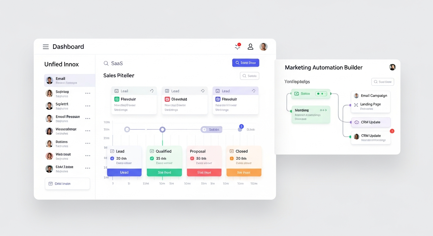 Automated Sales Machine Dashboard Mockup