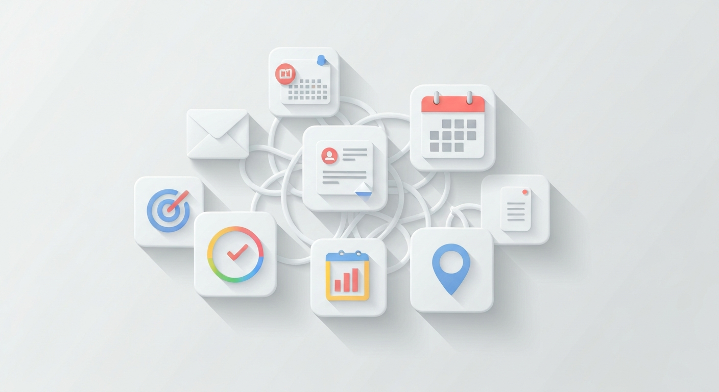 Tangled app icons representing disconnected software