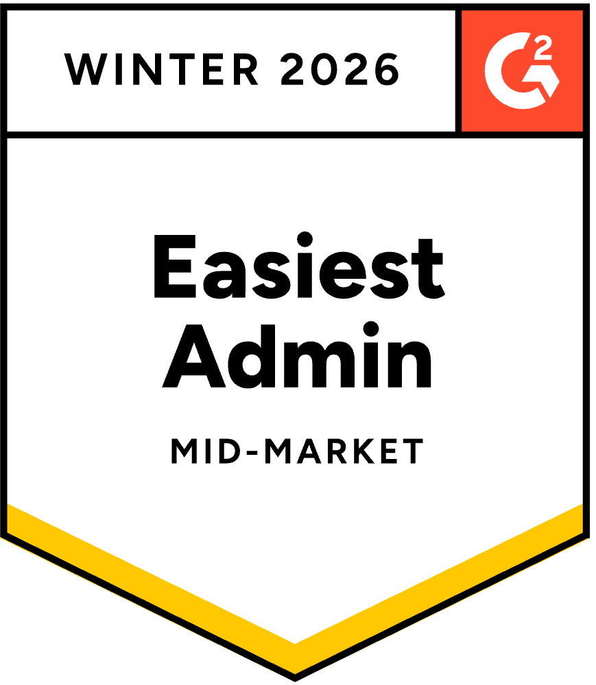 G2 Easiest Admin Mid-Market Winter 2026