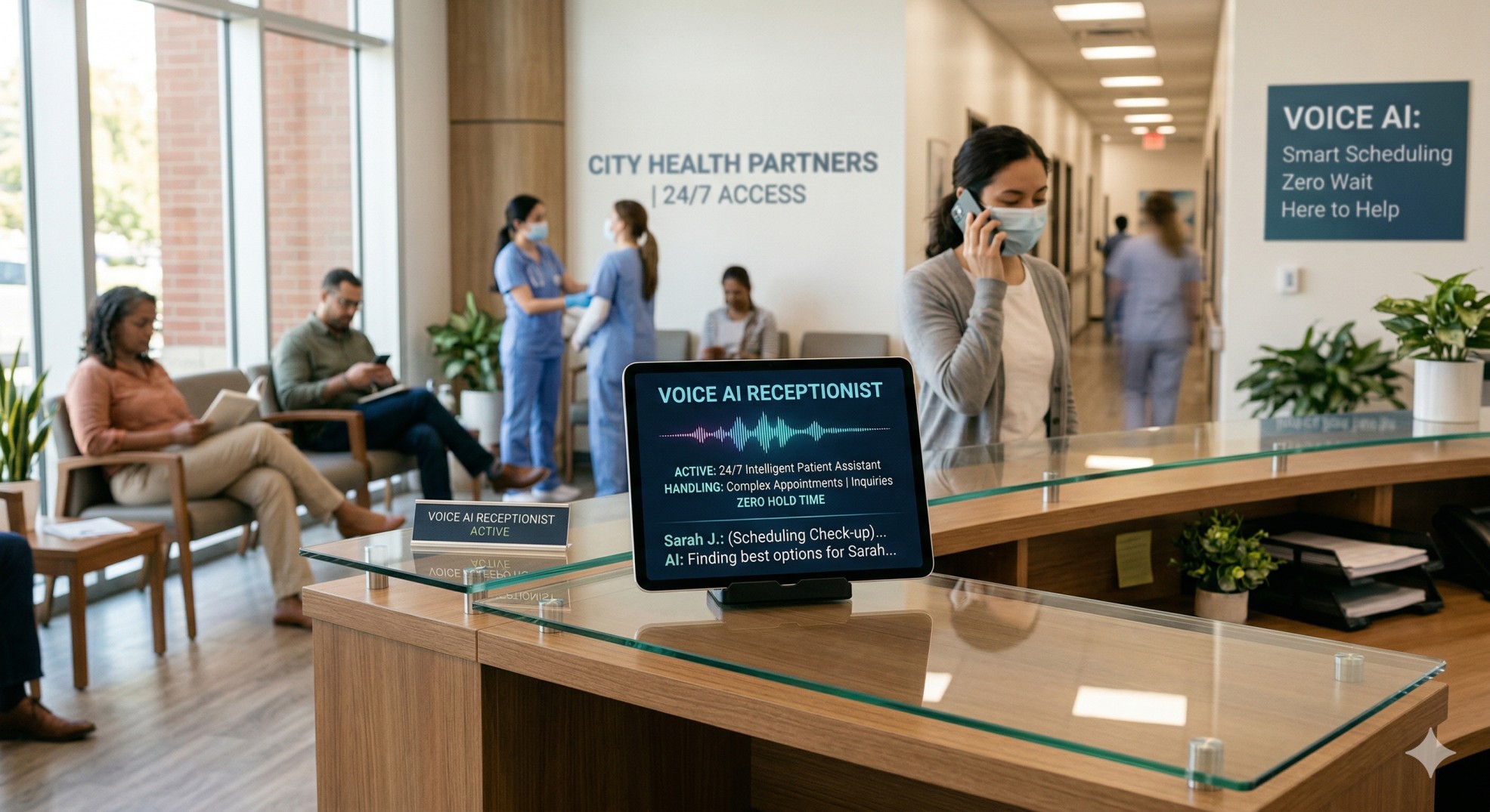 Voice AI Medical Receptionist handling patient calls in Las Vegas