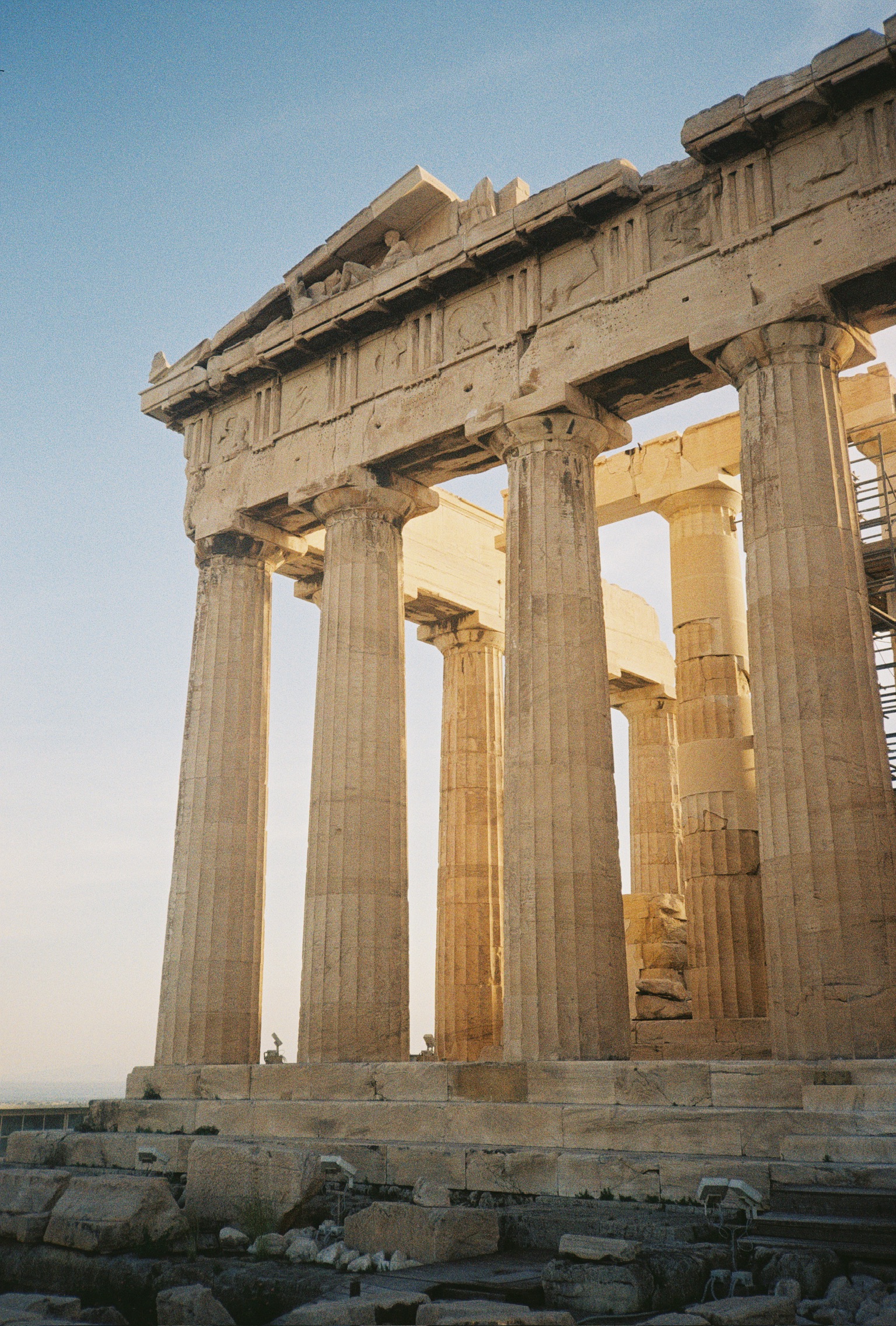 Stories of Greece - Parthenon Columns Close-up