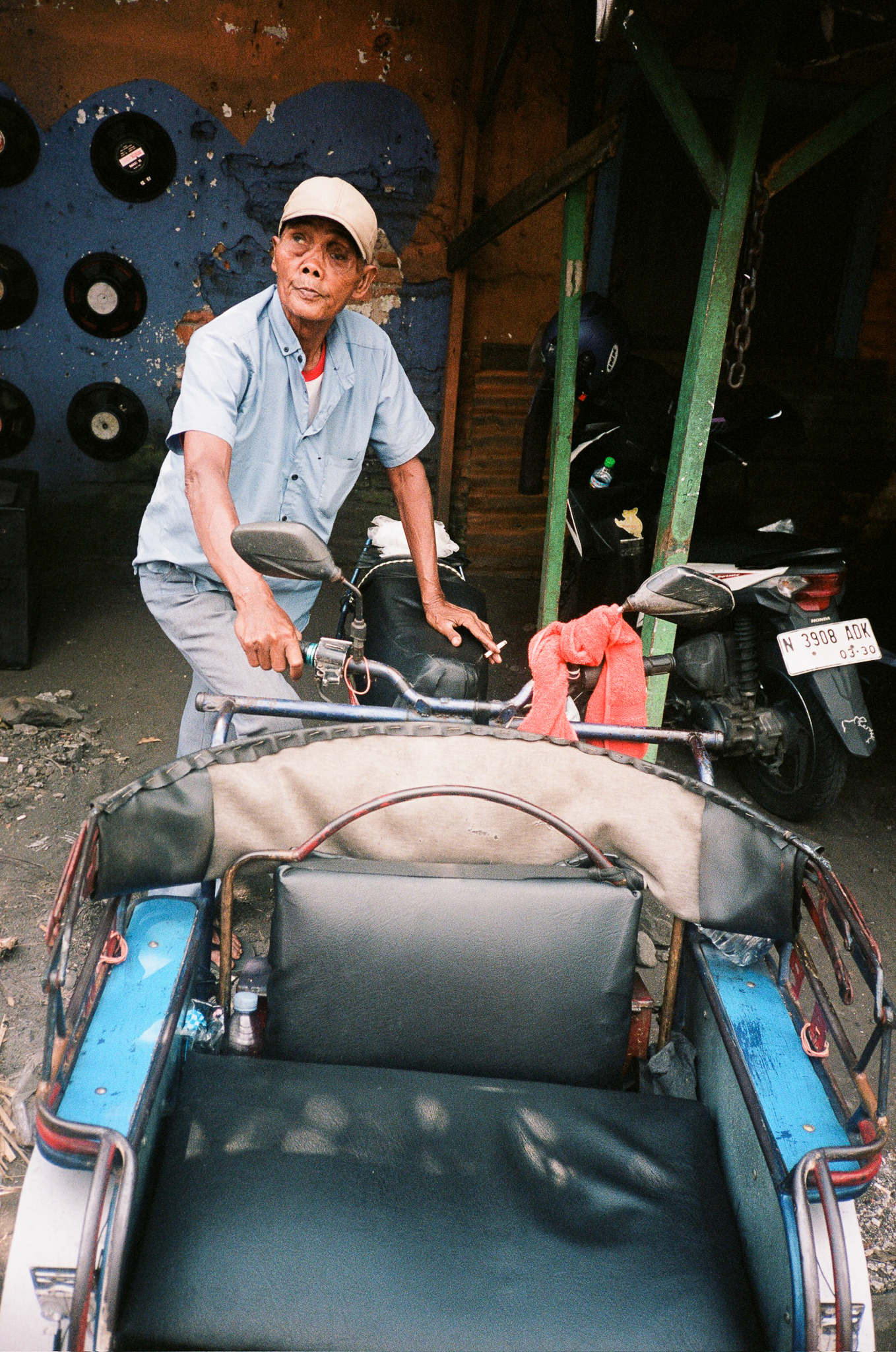 Echoes of Bromo - Becak Driver Portrait