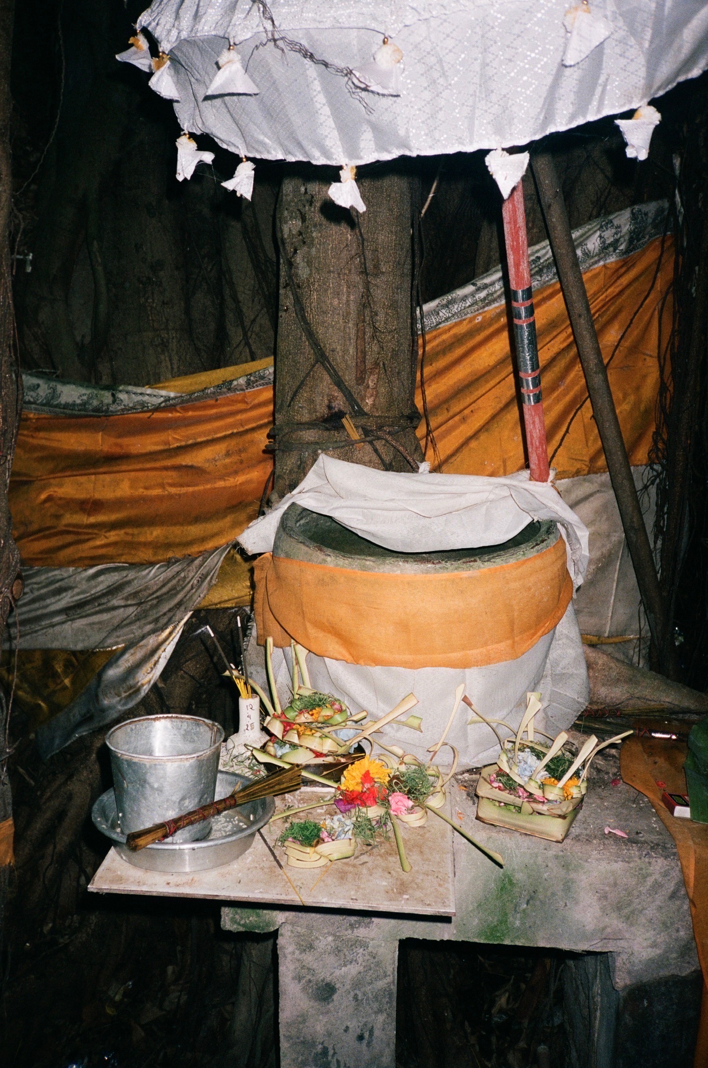Island of the Gods - Offering Altar with Flowers and Incense