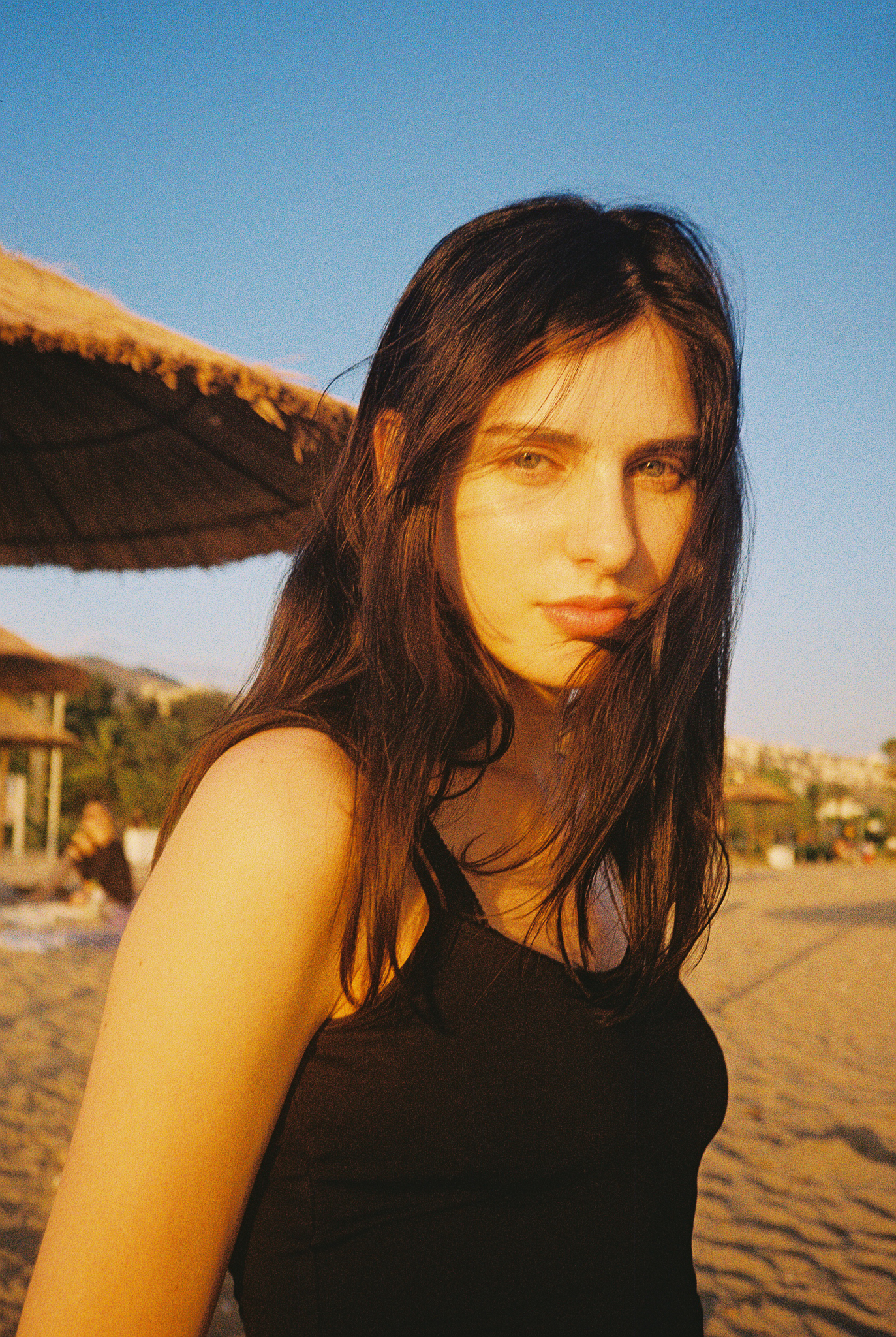 Stories of Greece - Woman Portrait Beach Side-profile