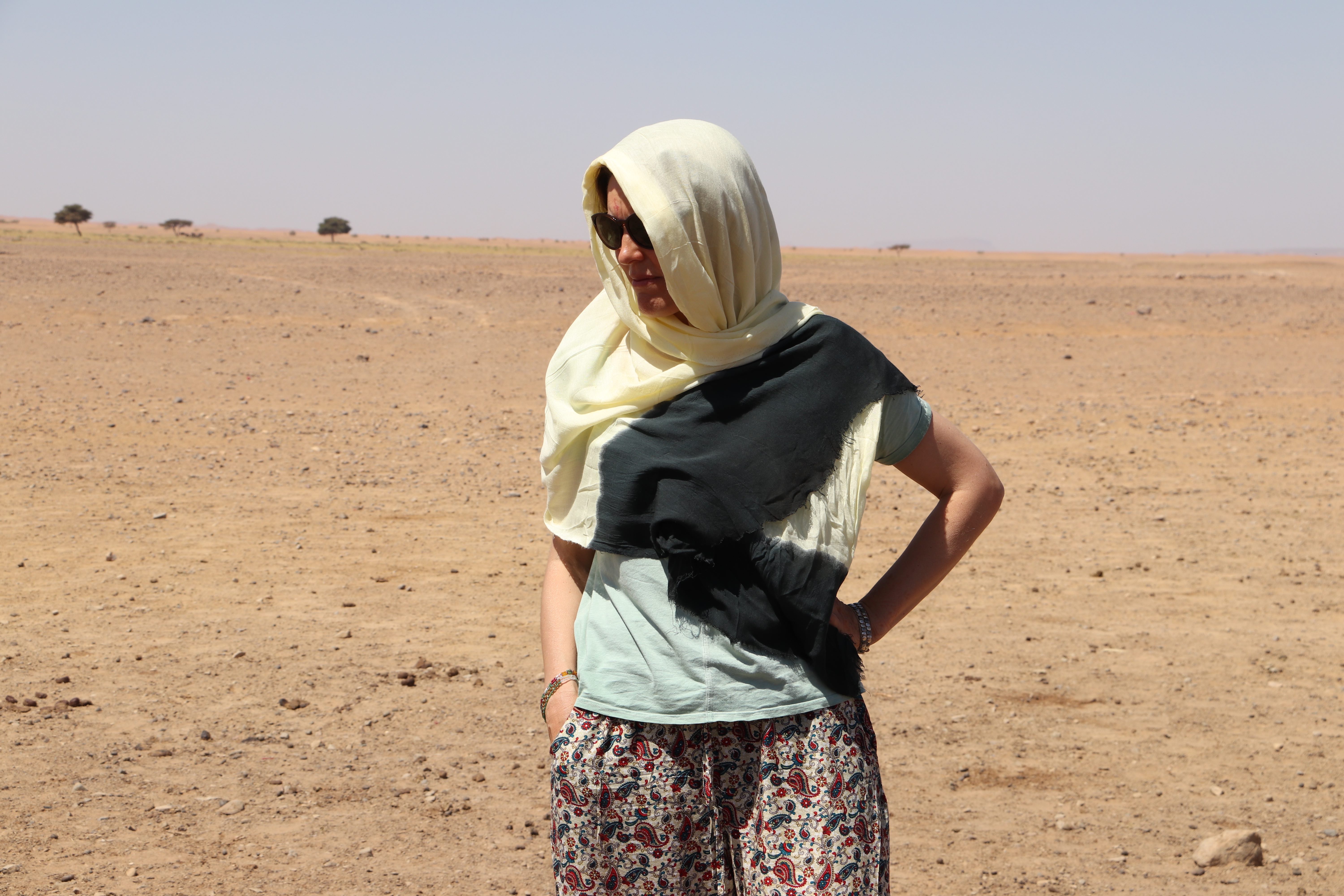 Morocco 2018 - Portrait in Desert Sun with Headscarf