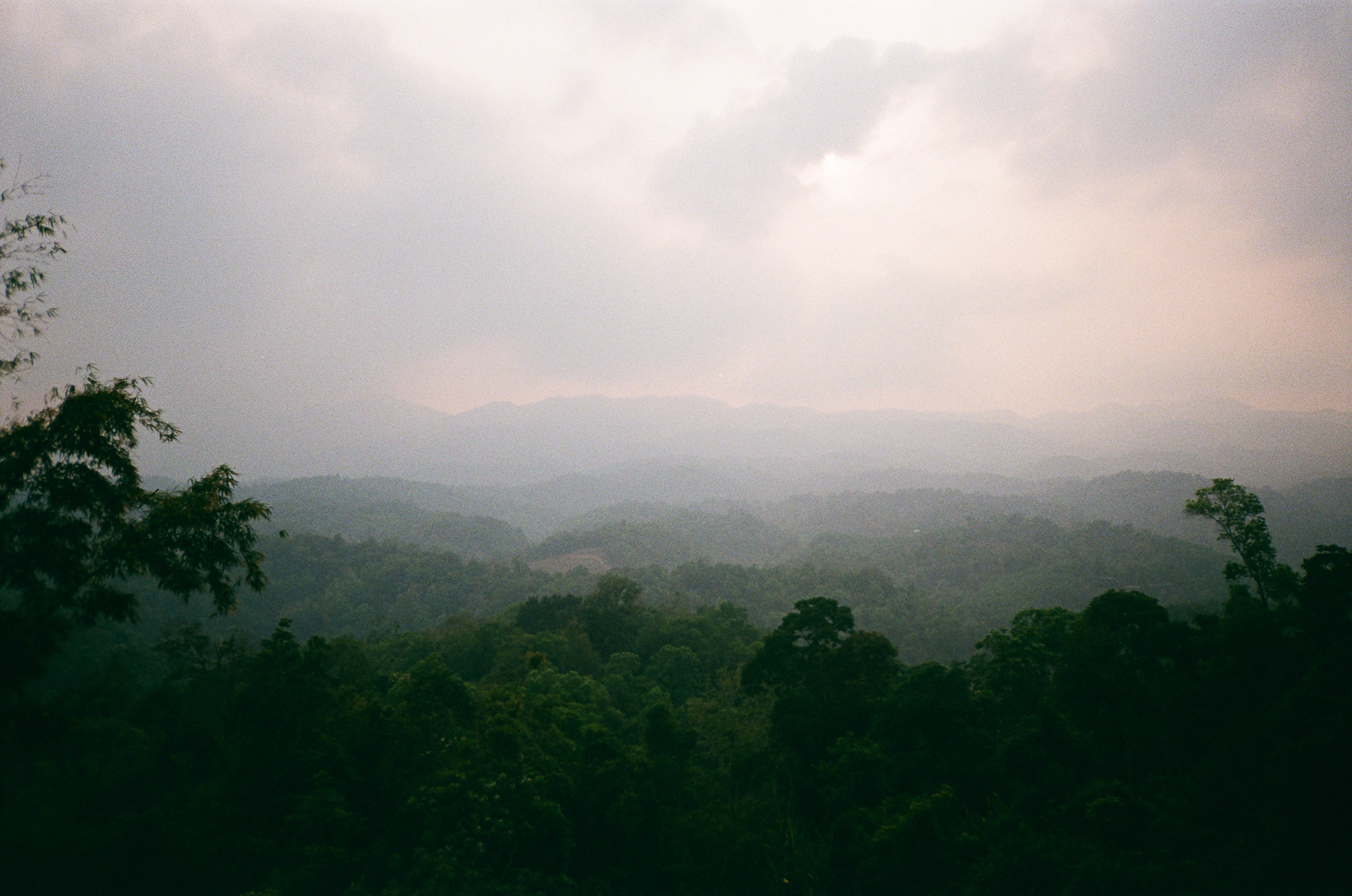Golden moments in Thailand - Misty Mountain Valley at Sunset