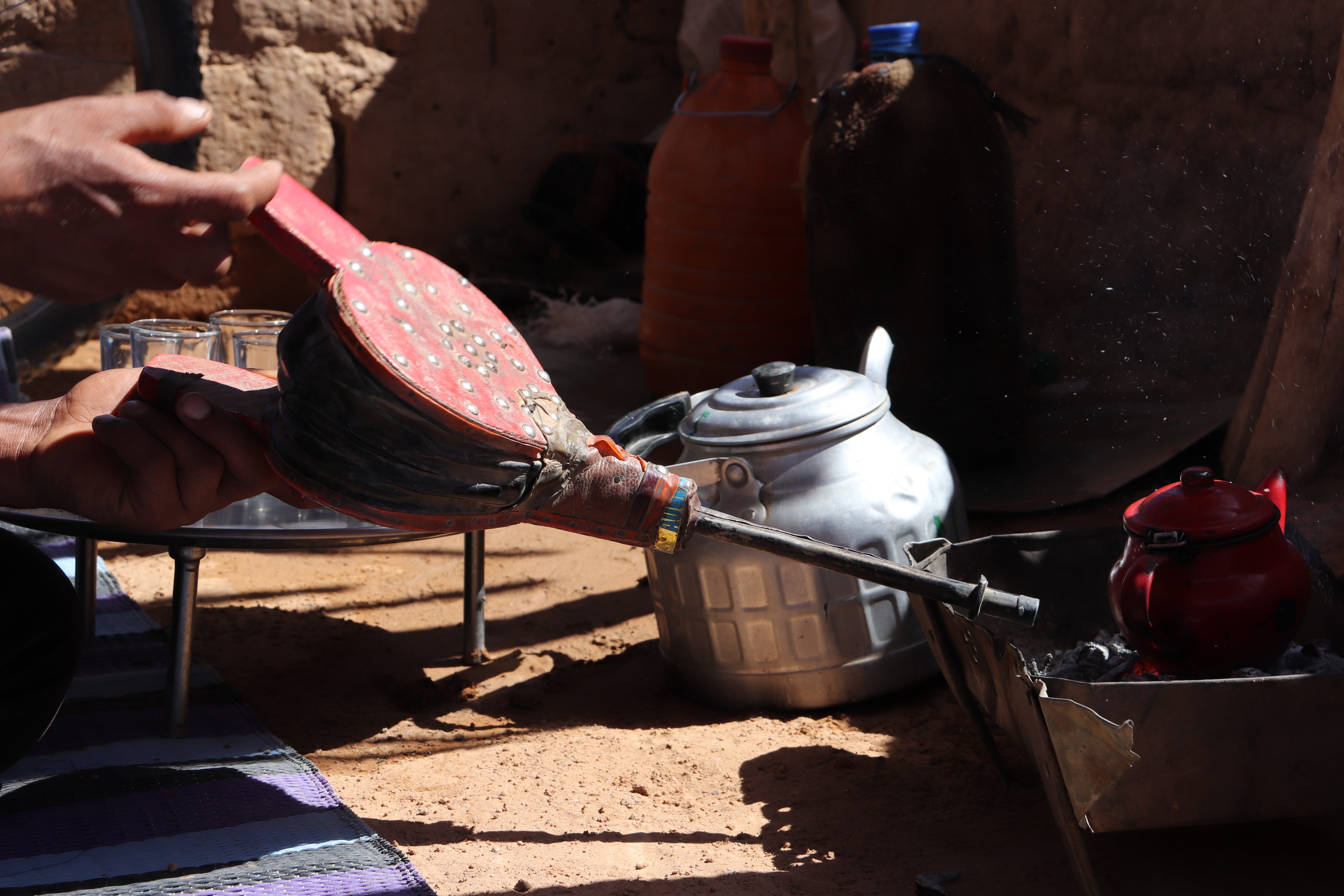 Morocco 2018 - Traditional Bellows and Tea Charcoal Fire