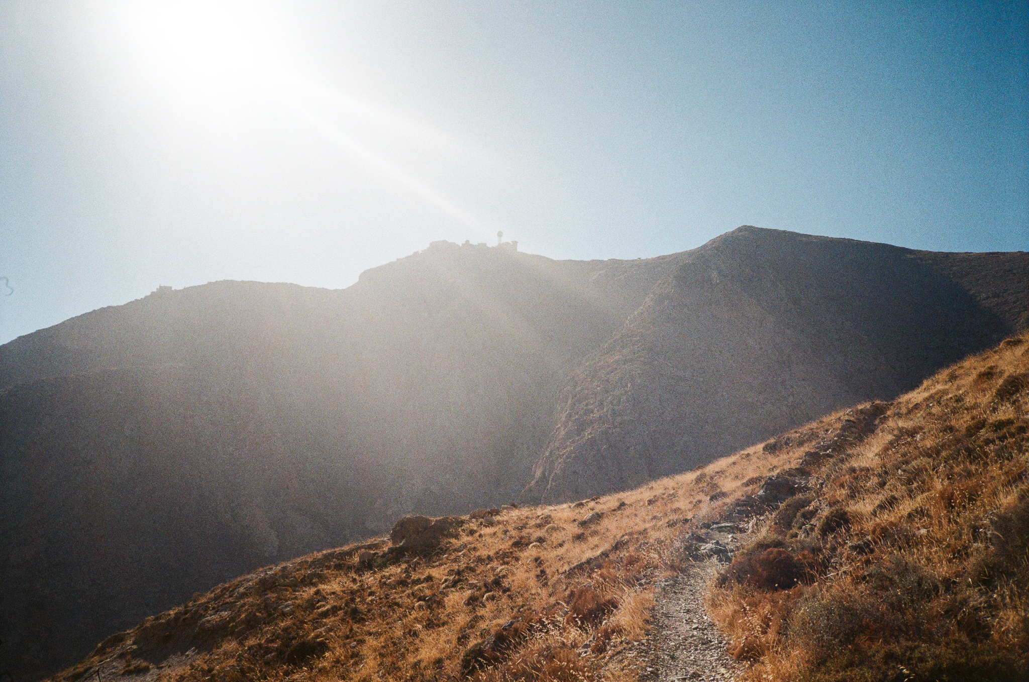 Stories of Greece - Mountain Path Sun Rays