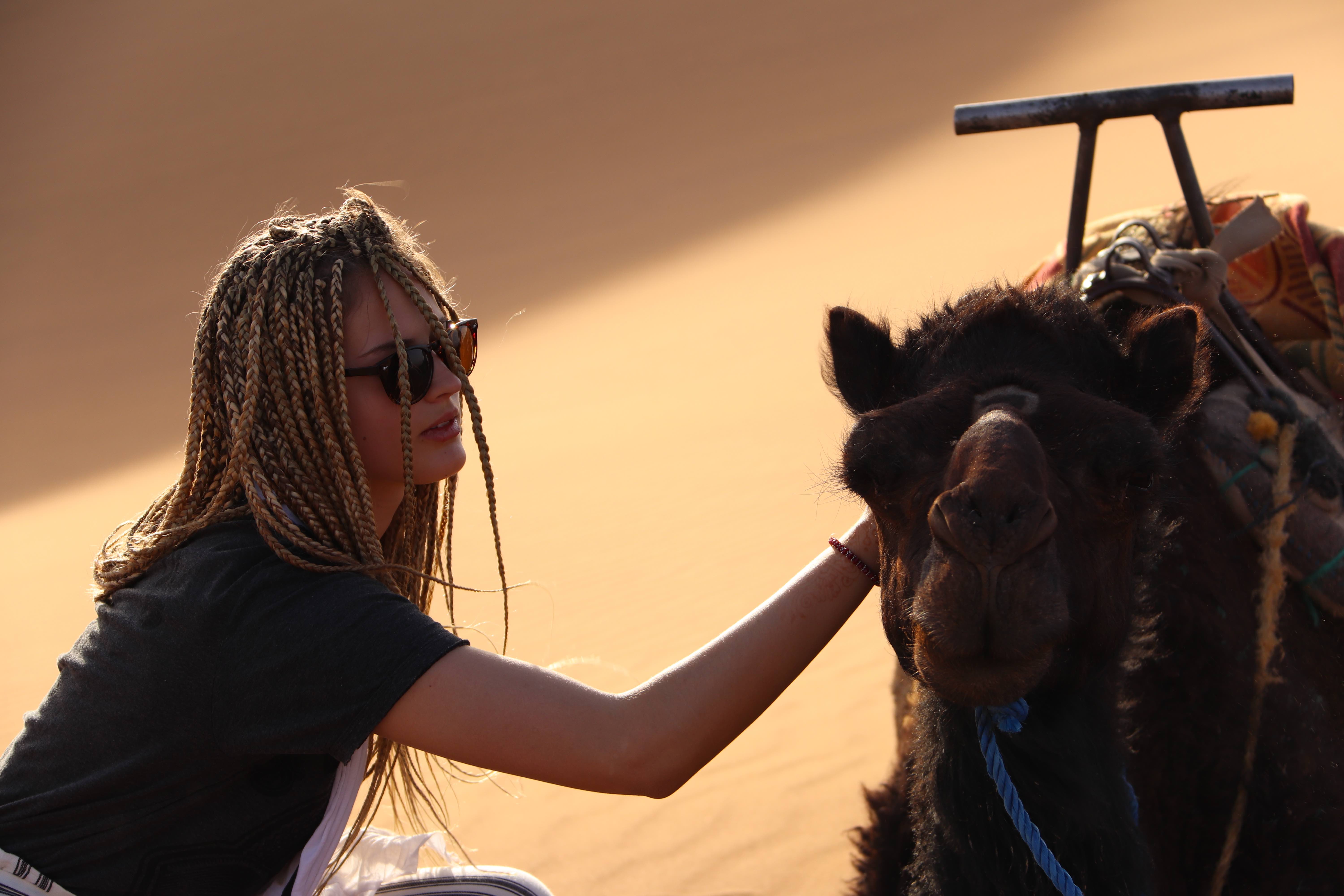 Morocco 2018 - Portrait with Dromedary in Desert Light