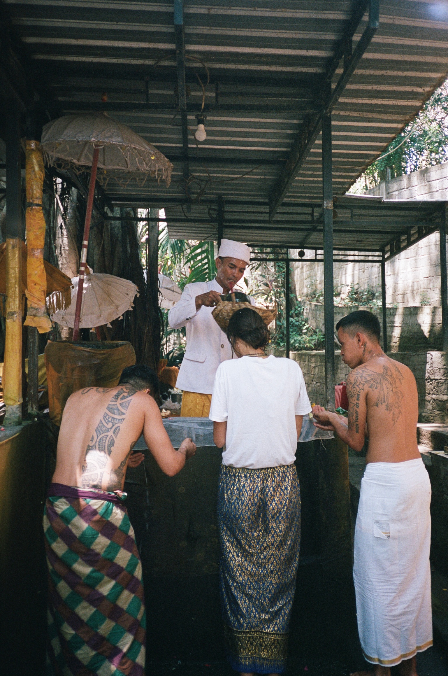 Island of the Gods - Temple Ceremony with Priest and Devotees