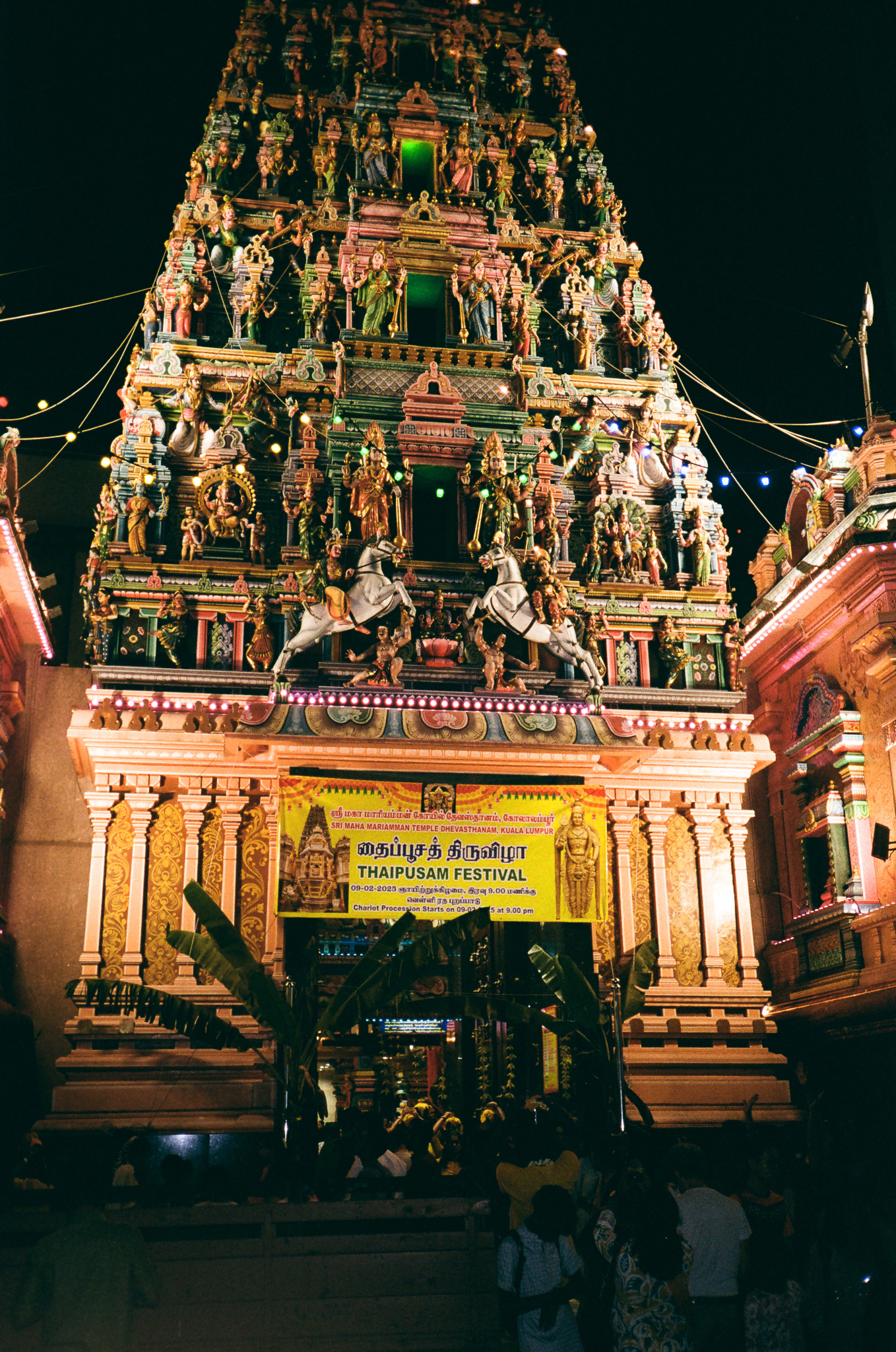 Thaipusam Temple Night