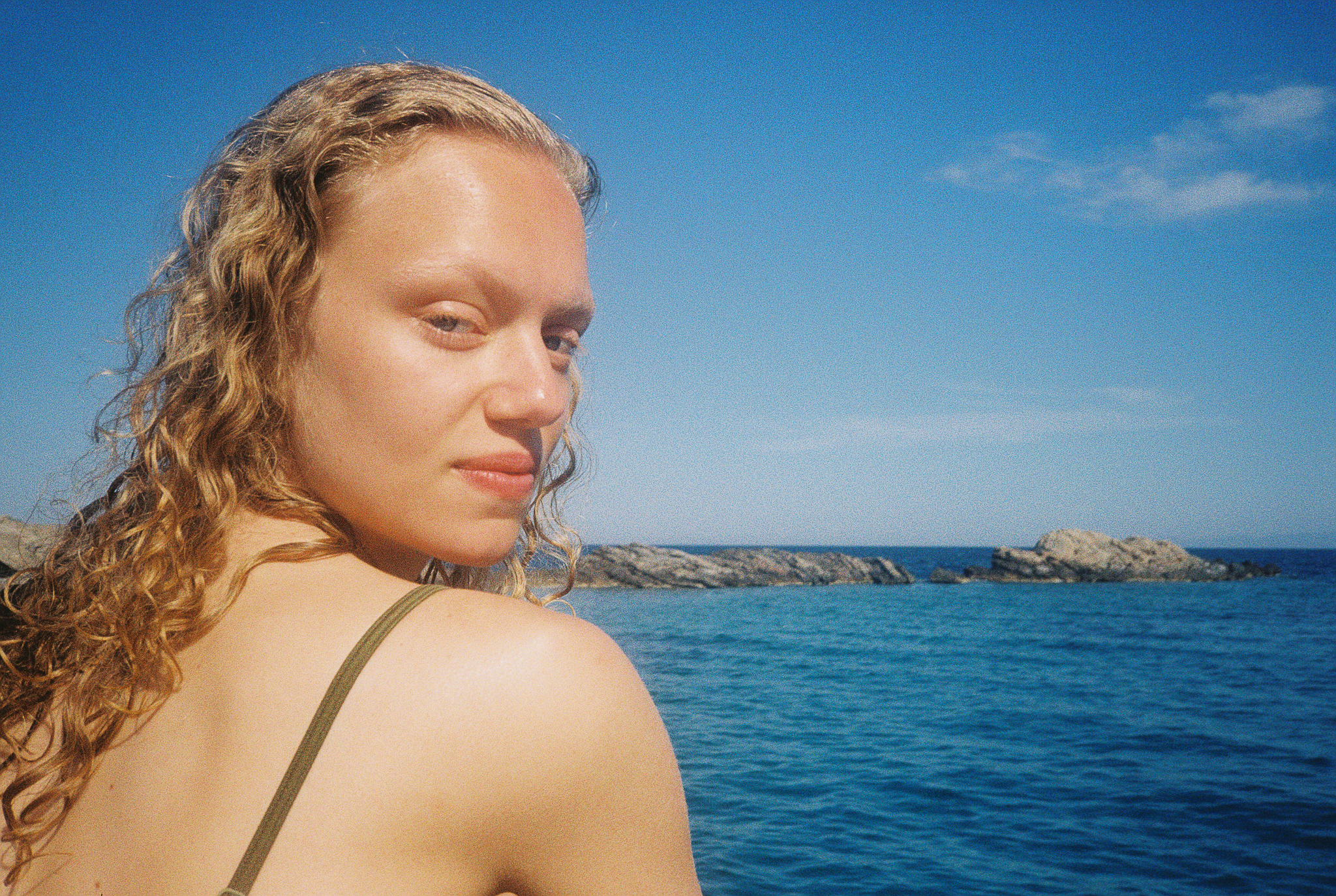 Stories of Greece - Curly Hair Portrait by Ocean