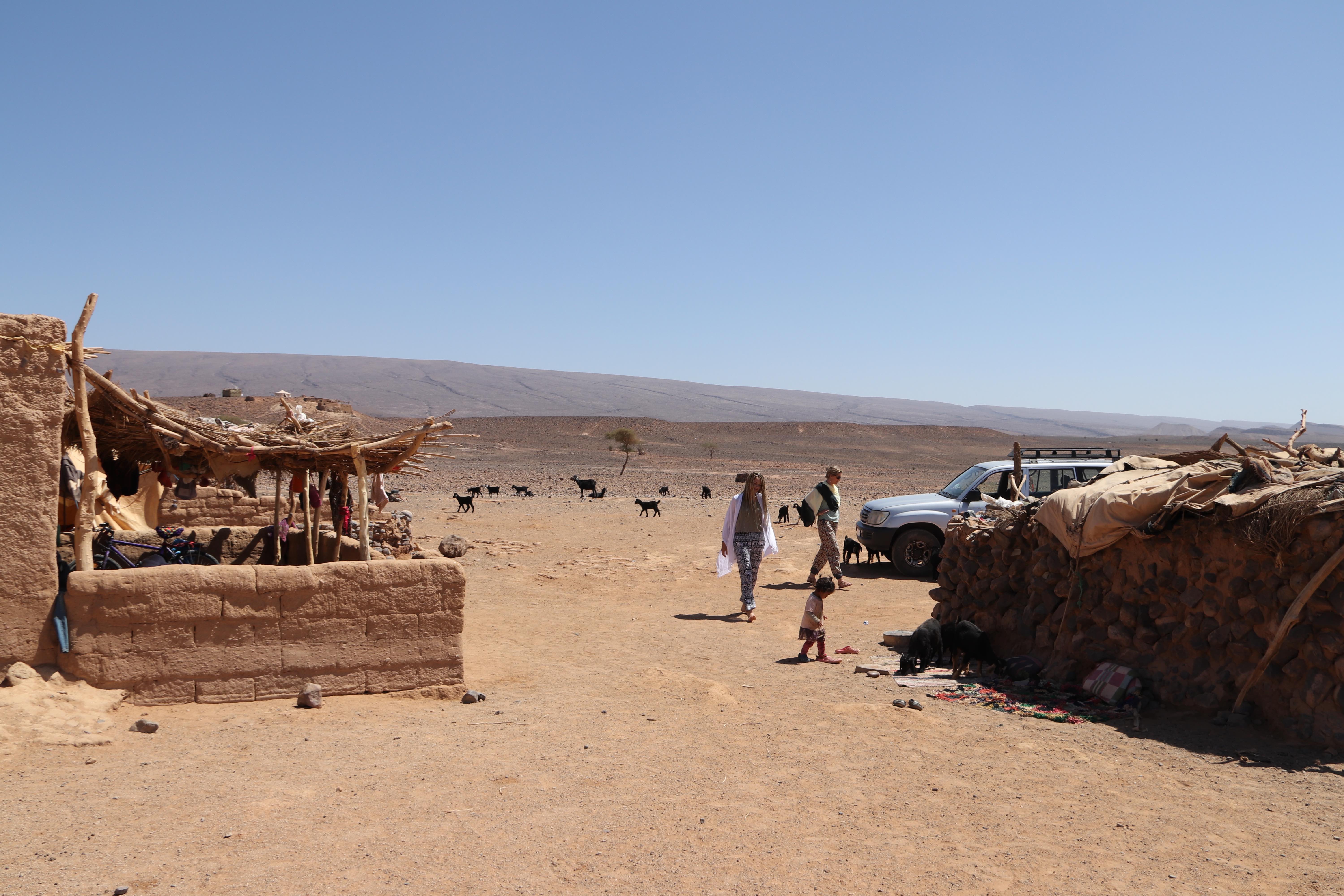 Morocco 2018 - Desert Settlement and Goats