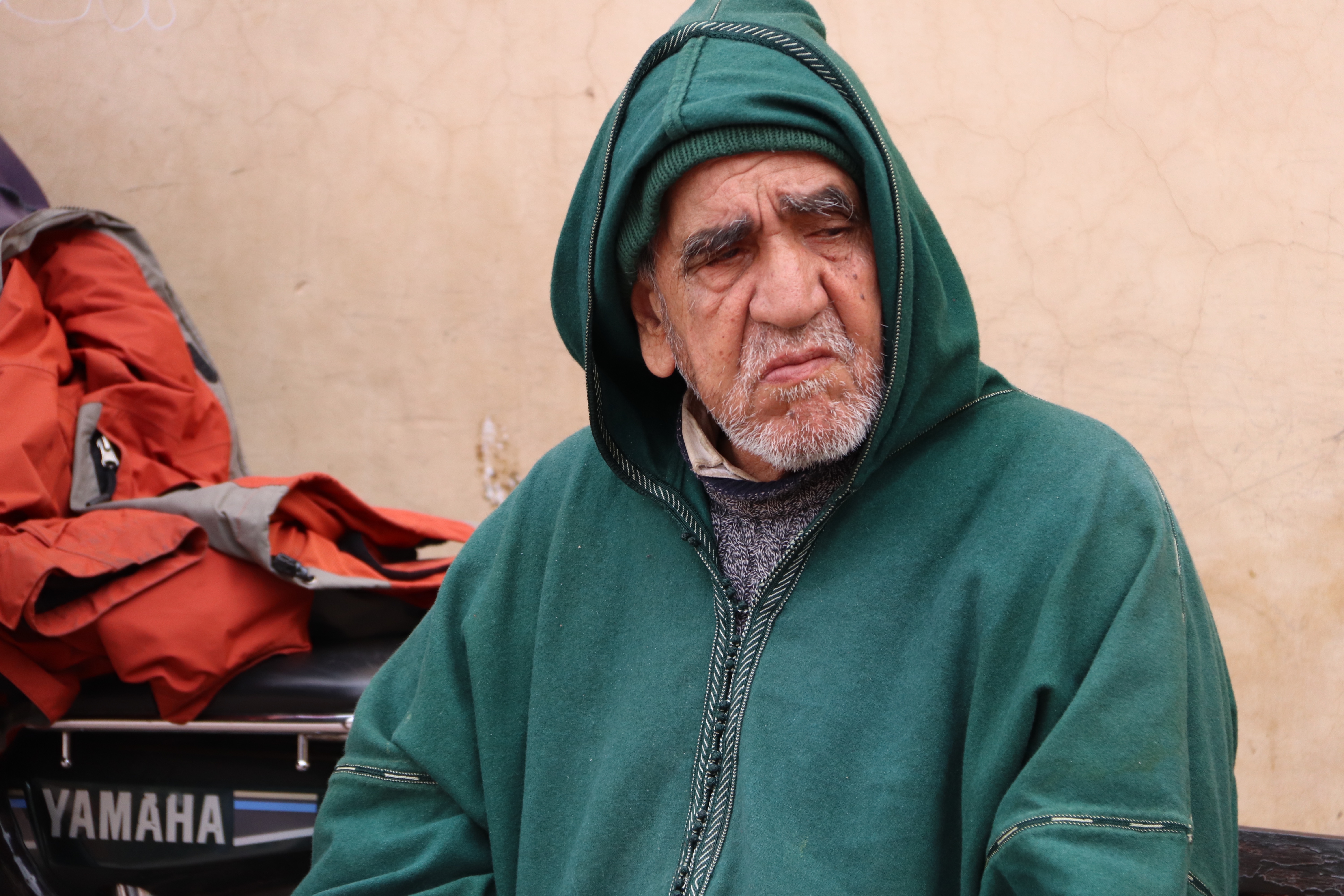 Morocco 2018 - Elder in Green Djellaba Hood