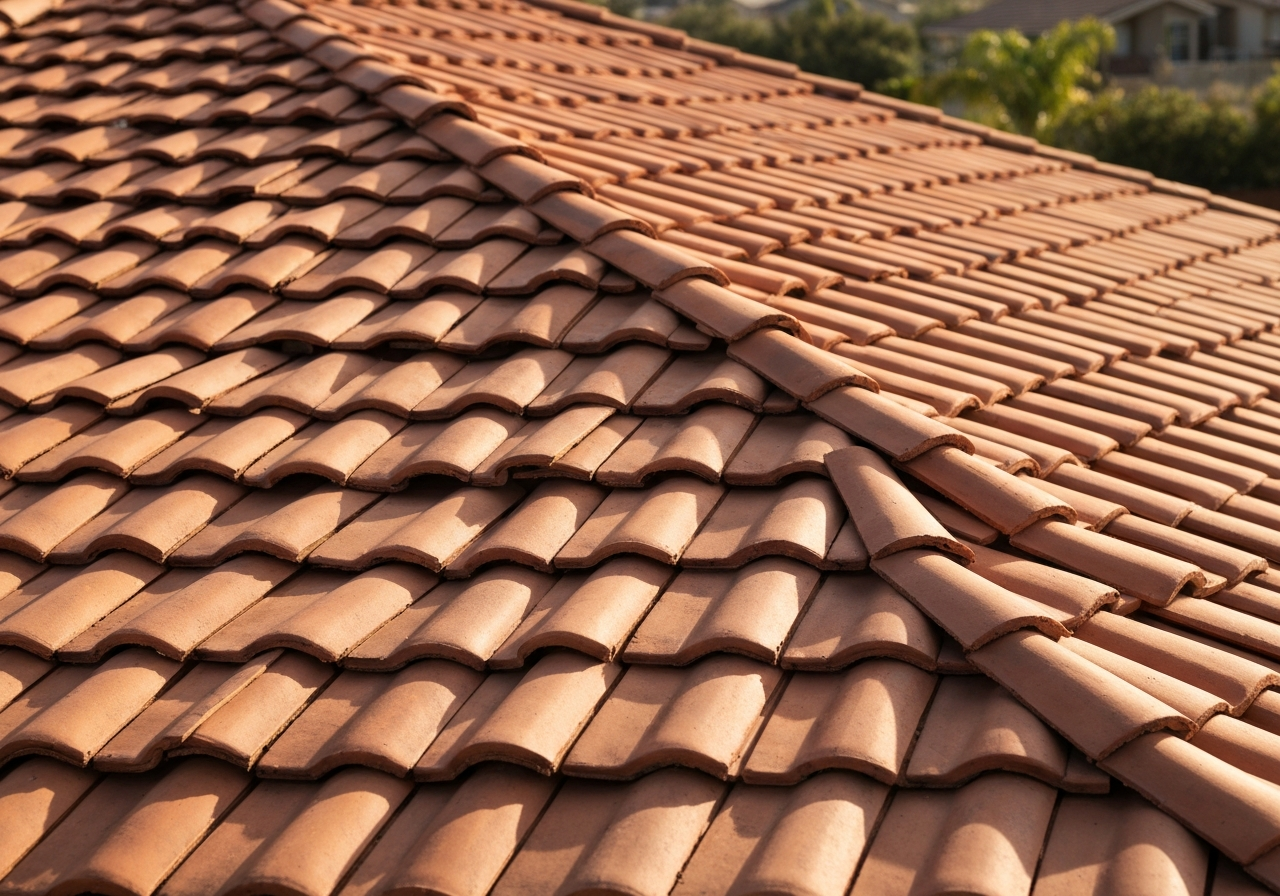 Premium Mediterranean-style clay and concrete tile roofing installation in St. Augustine