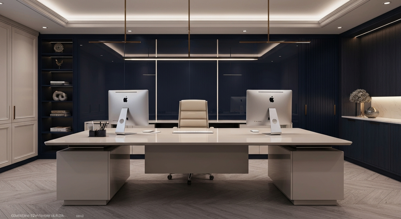 Pristine executive desk