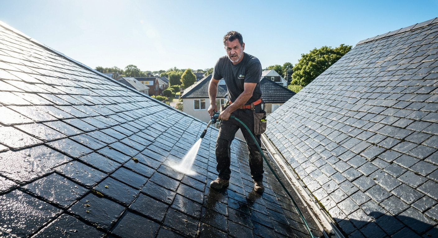 Roof Soft Washing service image