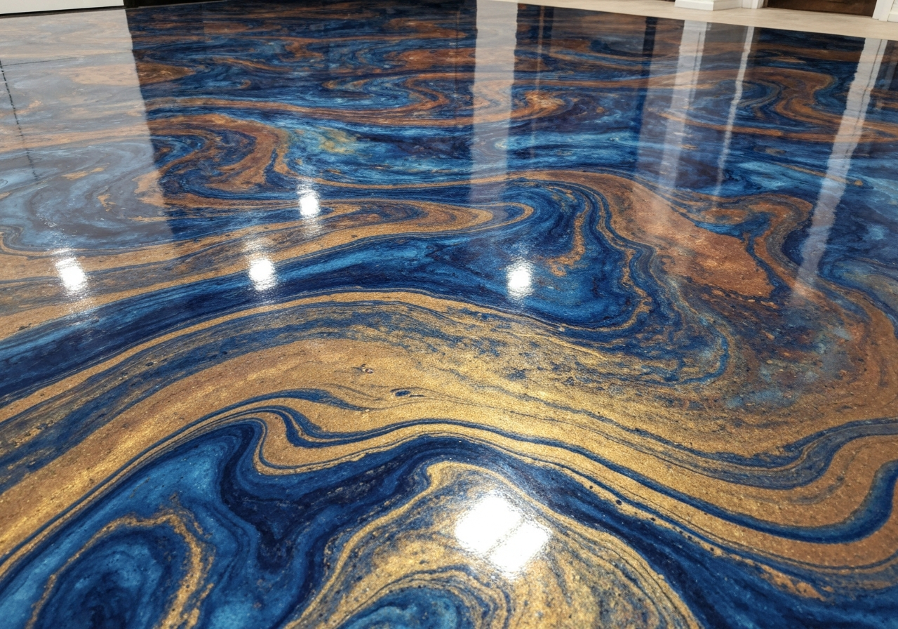 Metallic Epoxy - Marbled Swirl