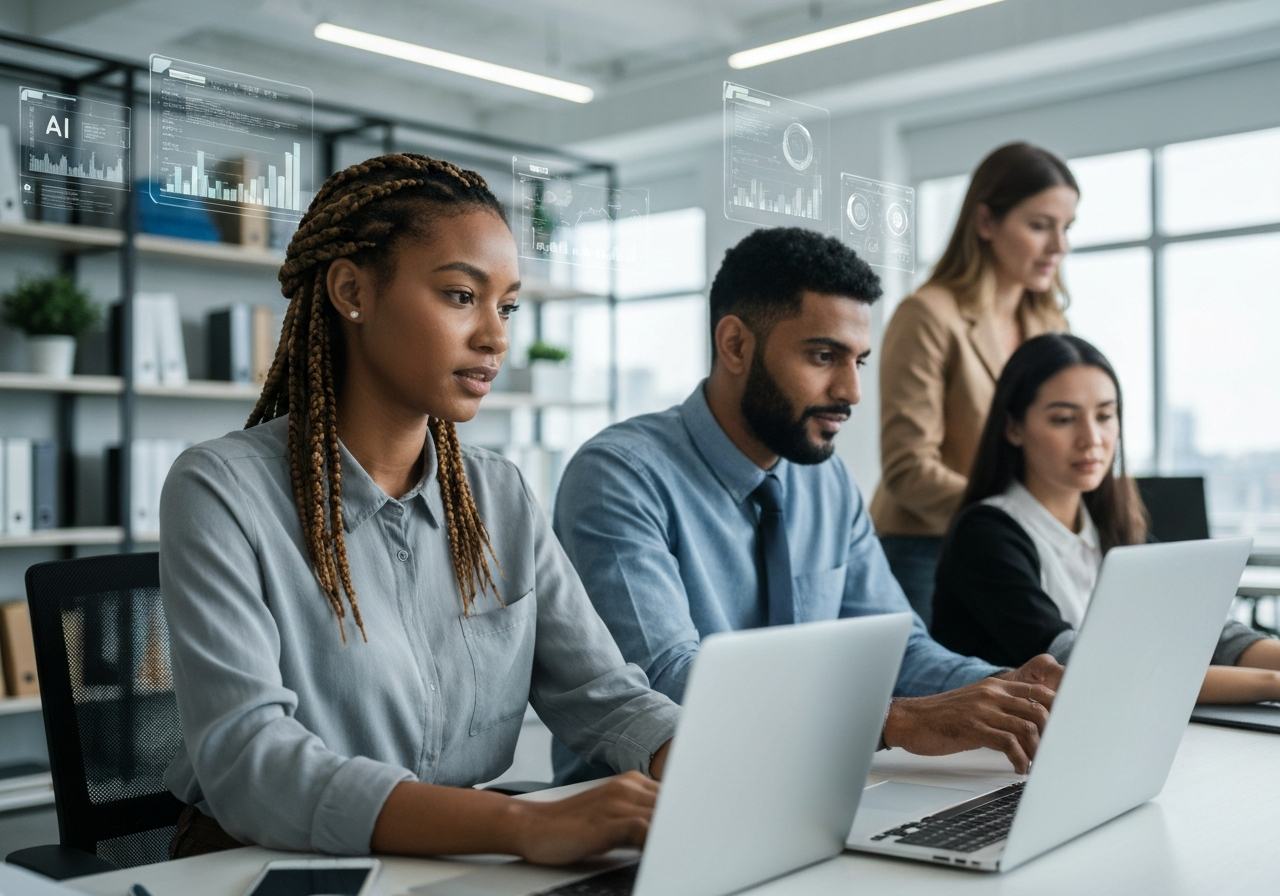 Team working together