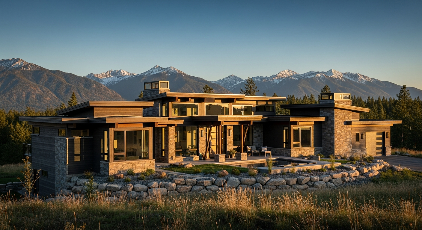 Beautiful modern custom home build in Idaho